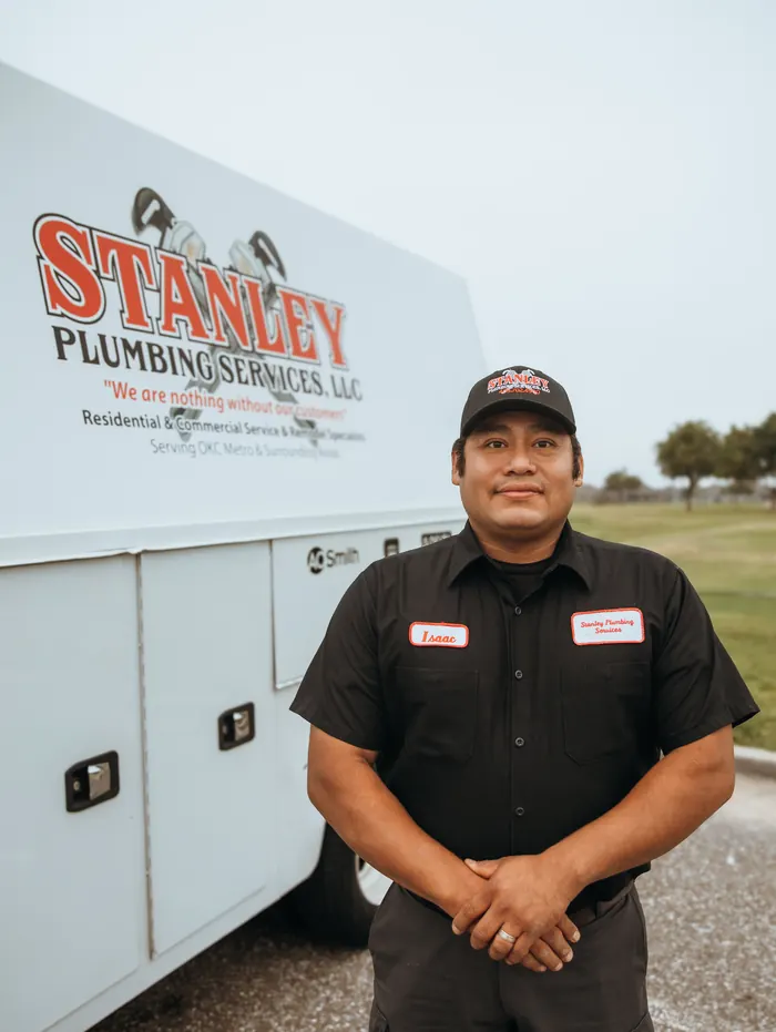 Portrait of a Stanley Plumbing Services team member (8 of 18) in uniform