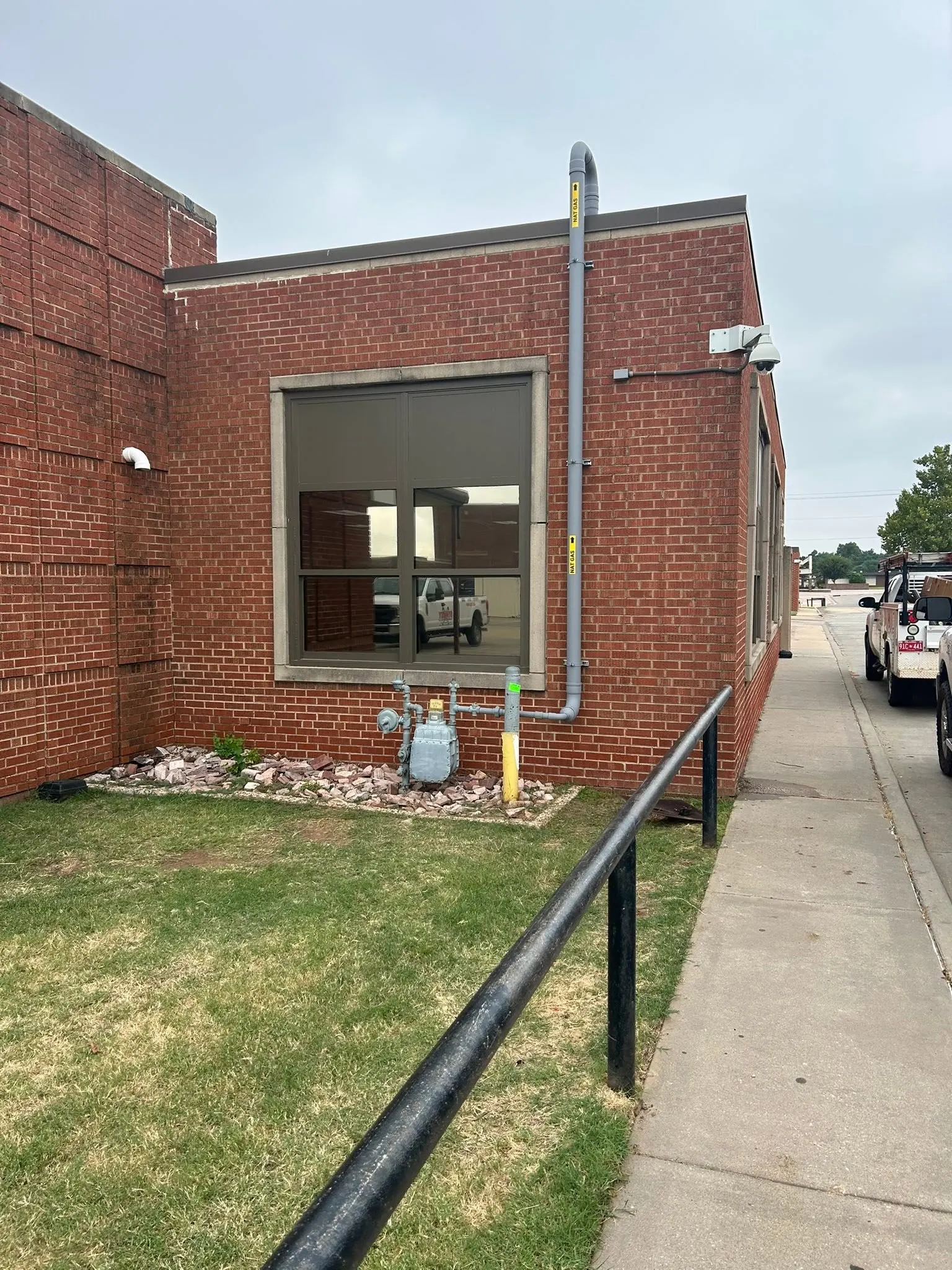Certified Stanley technicians running new commercial natural gas piping to code